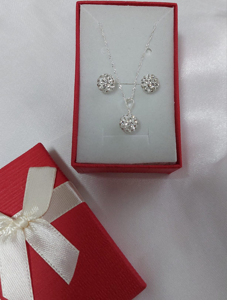 Conjunto Plata Perla Circón