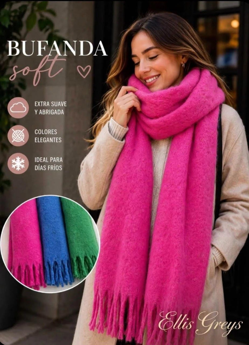 Bufanda Soft Extra Suave para Mujer