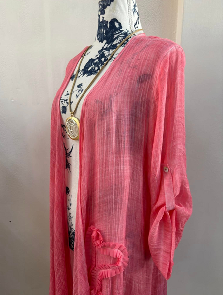 Tapado Bambula Mujer Color Coral Modelo Lucia