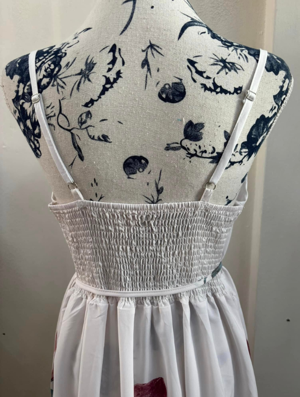 Vestido Largo Estampado Modelo Paraná