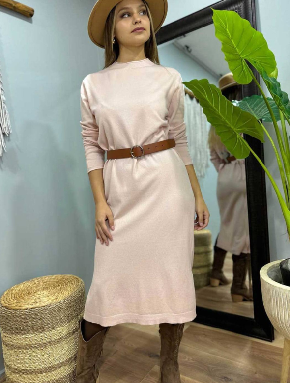 Maxi vestido Liso Elasticado Modelo Maria  Luisa