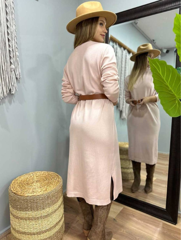 Maxi vestido Liso Elasticado Modelo Maria  Luisa