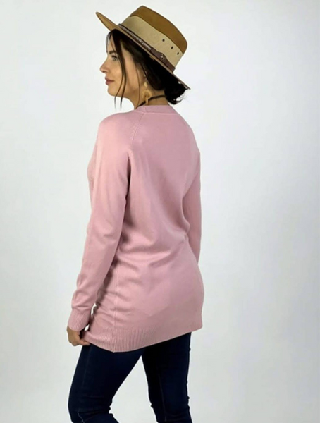 sweater spandex Trenzado Color Rosa Modelo Victoria