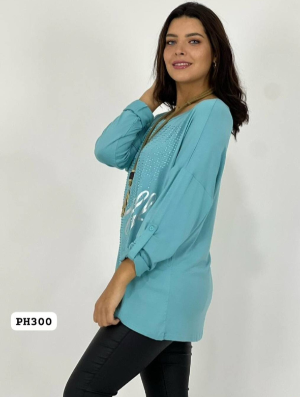 POLERA MANGA LARGA MODELO SOFIA