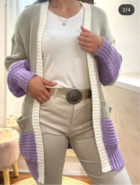 Cárdigan Largo  Modelo Ámbar