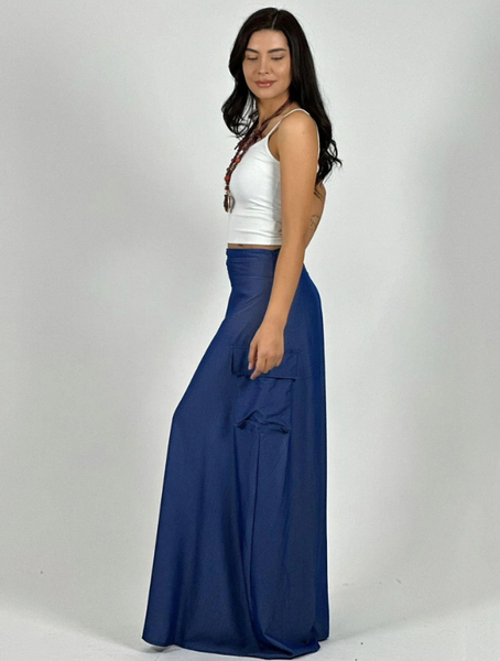 Falda Cargo  Mezclilla Modelo Abigail