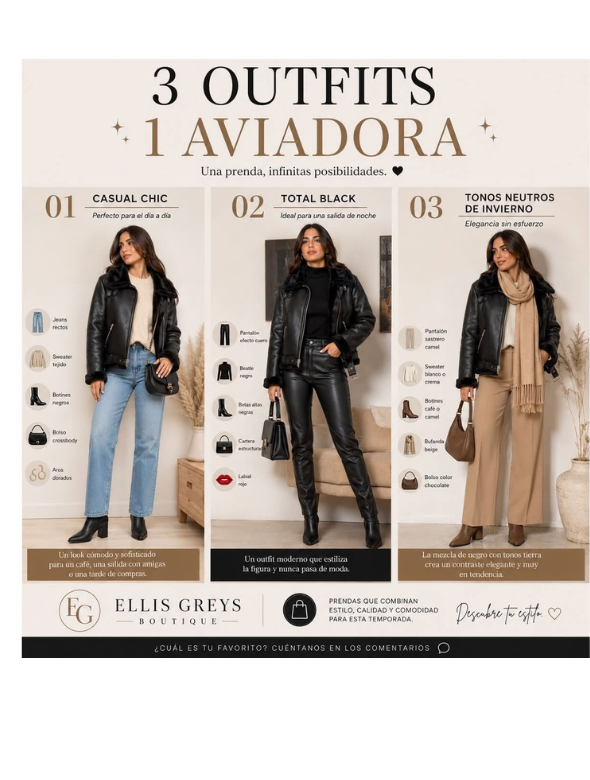 Chaqueta Aviadora Negra con Interior de Chiporro para Mujer modelo Moscu