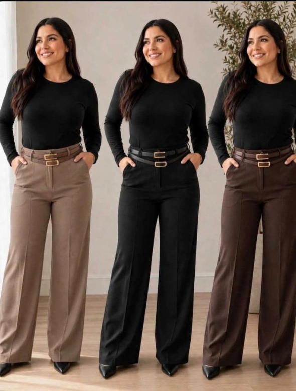 Pantalón sastrero elasticado modelo Lupe