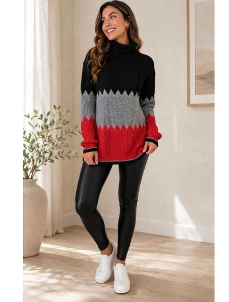 Sweater Tejido Cuello Alto modelo Eloísa