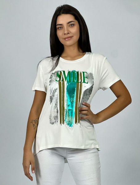 Polera Mujer Estampada Modelo Lorenza