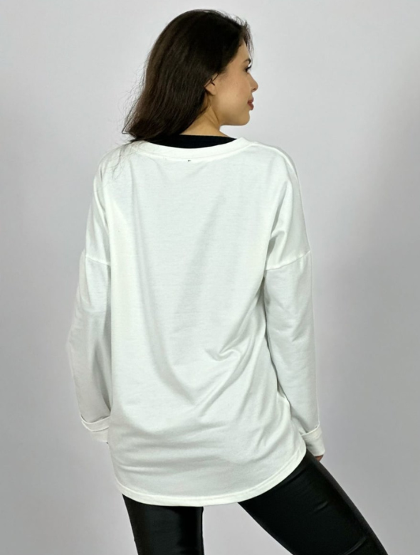 Polera algodón Corazón print Modelo Liz