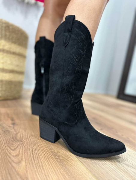 Botas Mujer Modelo Texas-Houston Negra