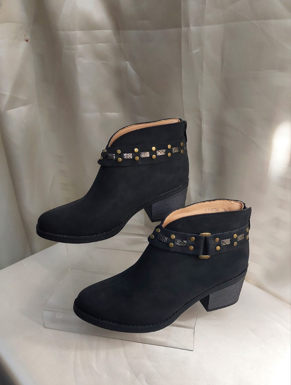 Botin Mujer Negro Modelo Arizona