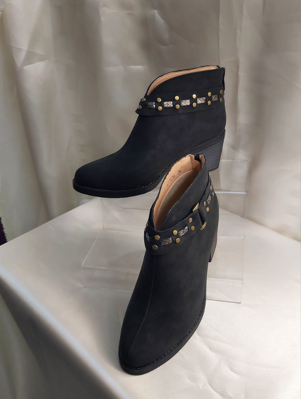 Botin Mujer Negro Modelo Arizona