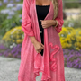 Tapado Bambula Mujer Color Coral Modelo Lucia