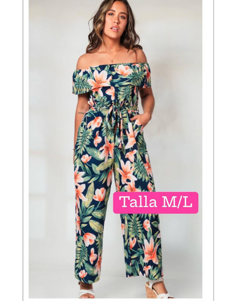 Enterito Estampado con bolsillos Modelo Moira