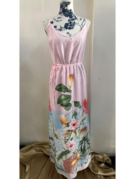 Vestido Largo Estampado Modelo Paraná