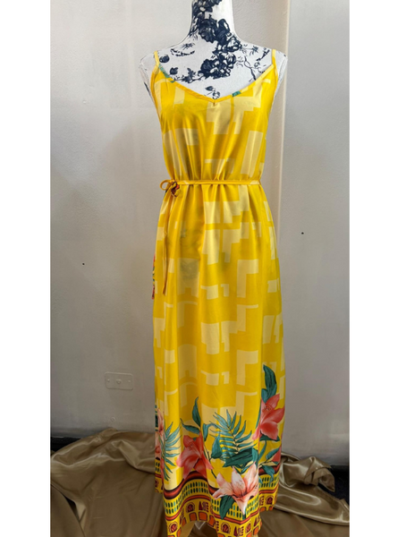 Vestido Largo Estampado Modelo Paraná