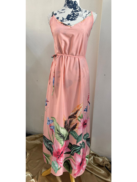 Vestido Largo Estampado Modelo Paraná