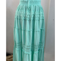 Falda Elasticada  Color Menta Modelo Moira