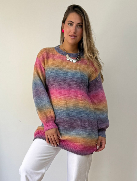 Sweater Lana Diseño Degrade Modelo Diana