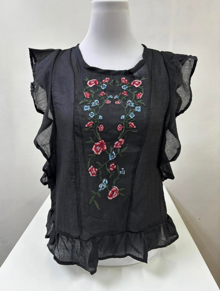 Polera Bordada Modelo catalina