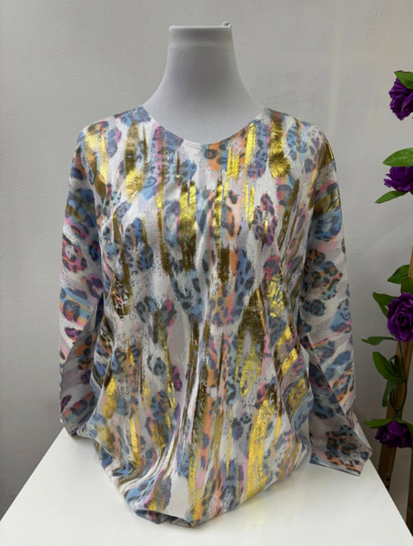 Sweater Spandex  Estampado Modelo Laura
