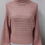 Sweater Trenzado Color Rosa Modelo Anastasia