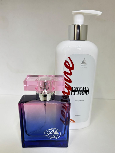 Perfume +crema cuerpo inspirado La vida es Bella