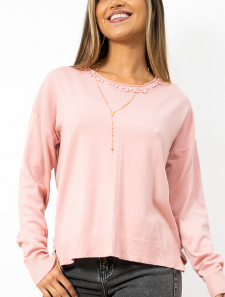 Sweater color Rosa Modelo Teresa