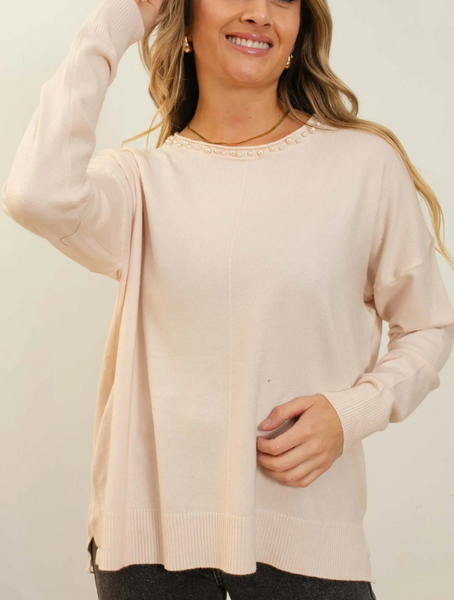 Sweater Color Beige  Modelo Teresa