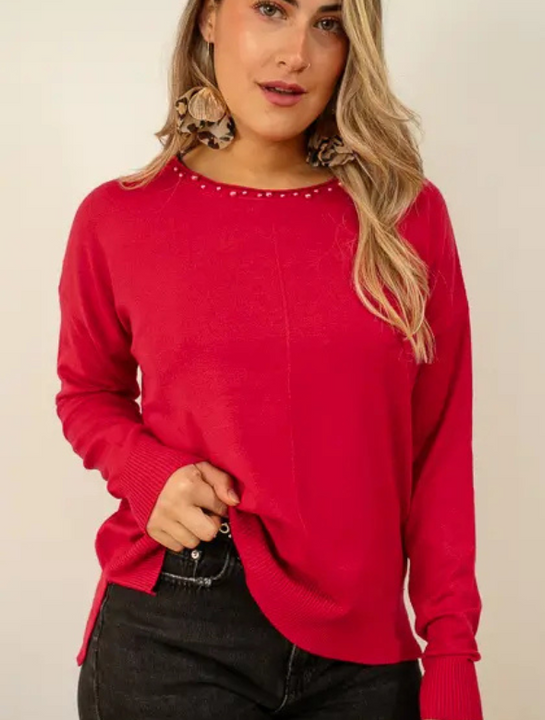 Sweater Color Gris Modelo Teresa