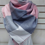Pañuelo Pashmina  Rosa & Gris