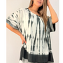 Blusa Tie Dye Oversize aplicacion brillantes Modelo Miranda