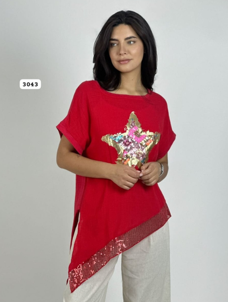 Blusa Asimetrica Modelo Zola