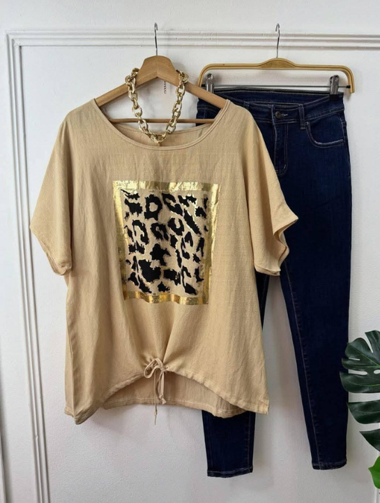 Polera diseño Print modelo Alonsa