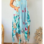 Vestido asimétrico Modelo Flor de Liz