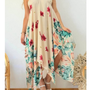 Vestido asimétrico Modelo Flor de Liz