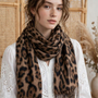 Bufanda Mujer Animal Print negro y Café