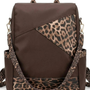 Mochila Mujer cafe con Animal Print