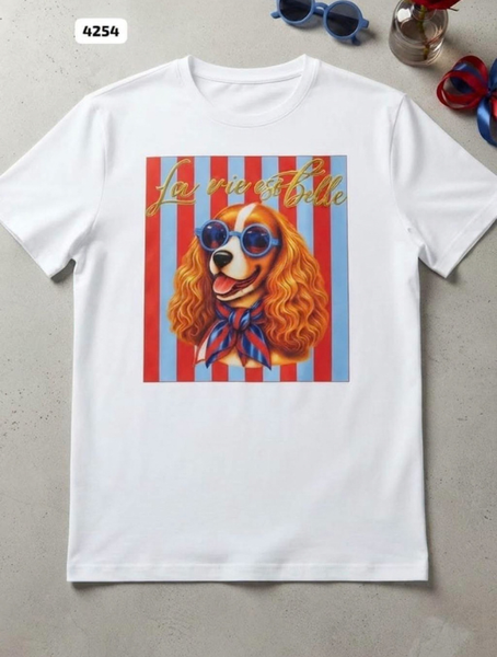 Polera Mujer diseño La Vie Est Belle