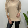 Sweater elasticado con aplicaciones modelo Alicia