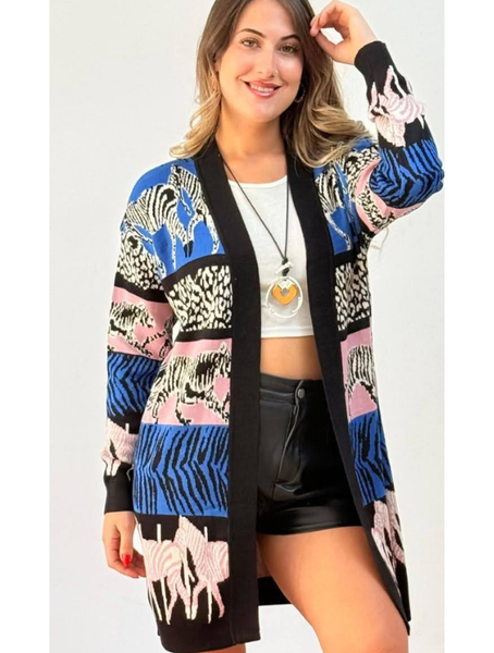 cardigan Print Modelo Sofia