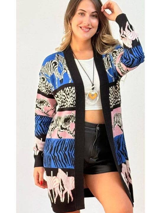 cardigan Print Modelo Sofia