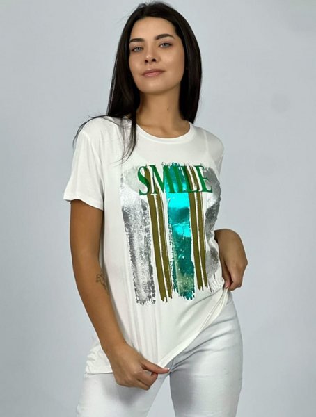 Polera Mujer Estampada Modelo Lorenza