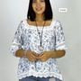 Polera Mujer Aplicación Broderi Modelo Aurora