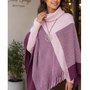 Poncho Rosa Elegance